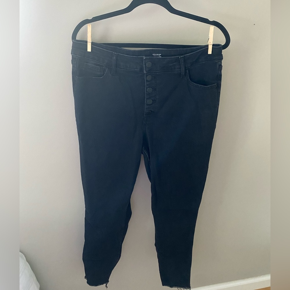 Old Navy High Rise Black Jeans Slim Fit